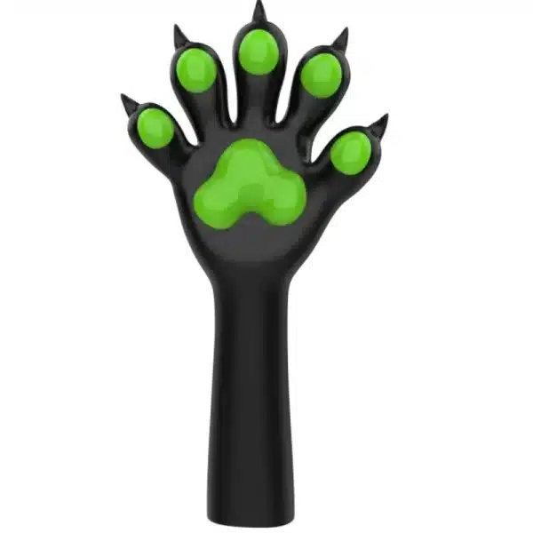 Slicone Black Furry Paws — Colored (2)