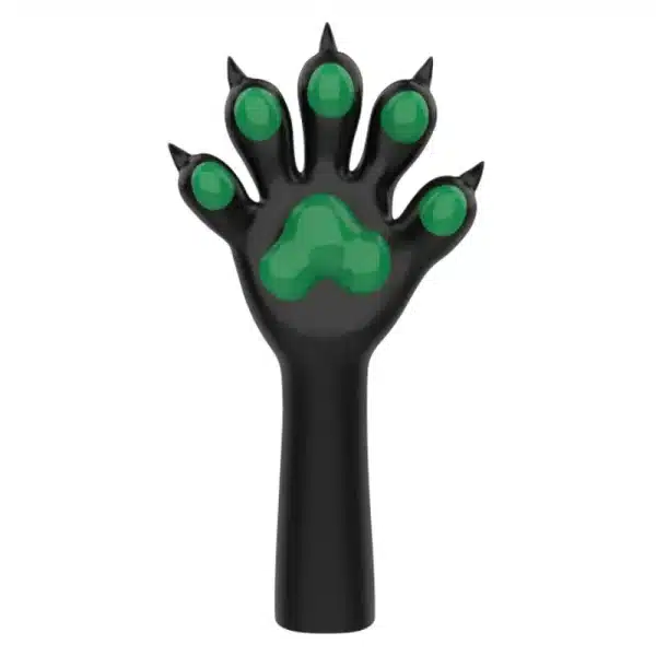 Slicone Black Furry Paws — Colored (4)