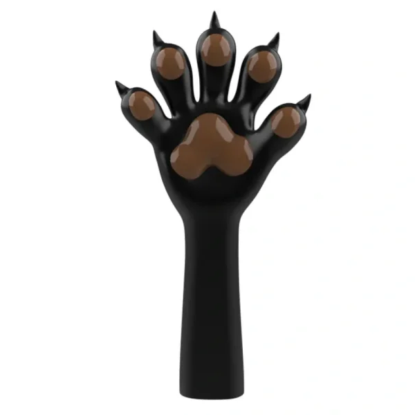 Slicone Black Furry Paws — Colored (5)