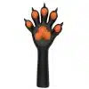 Slicone Black Furry Paws — Colored (6)
