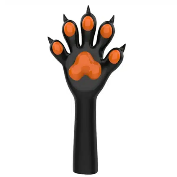 Slicone Black Furry Paws — Colored (6)
