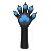 Slicone Black Furry Paws — Colored (9)