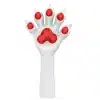 Slicone White Furry Paws-Colored
