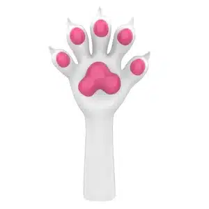 Slicone White Furry Paws-Colored (11)