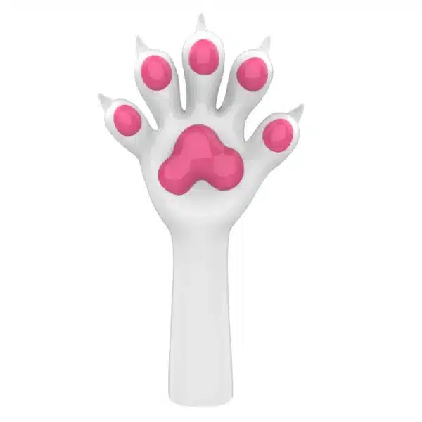 Slicone White Furry Paws-Colored (11)