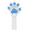 Slicone White Furry Paws-Colored (2)