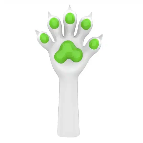 Slicone White Furry Paws-Colored (4)