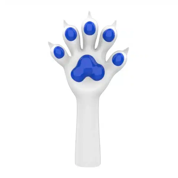 Slicone White Furry Paws-Colored (5)