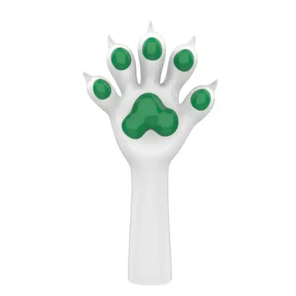 Slicone White Furry Paws-Colored (6)