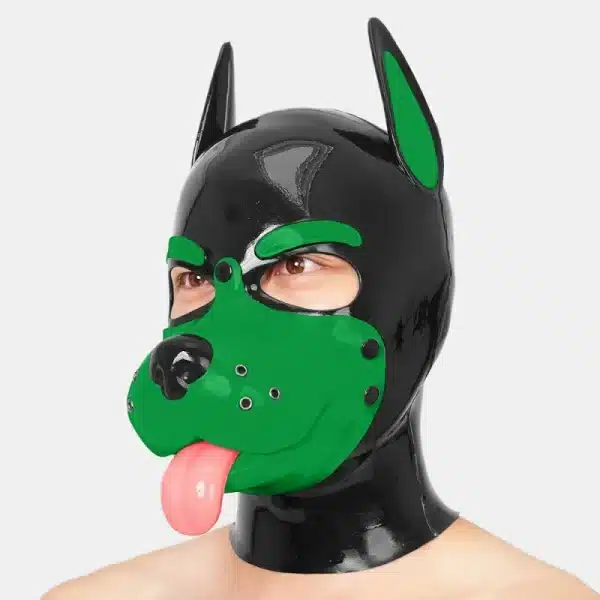 Slilicone Muzzle Puppy Mask With Sticking Tongue (11)