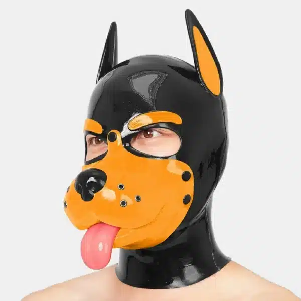 Slilicone Muzzle Puppy Mask With Sticking Tongue (11)