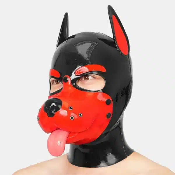 Slilicone Muzzle Puppy Mask With Sticking Tongue (13)