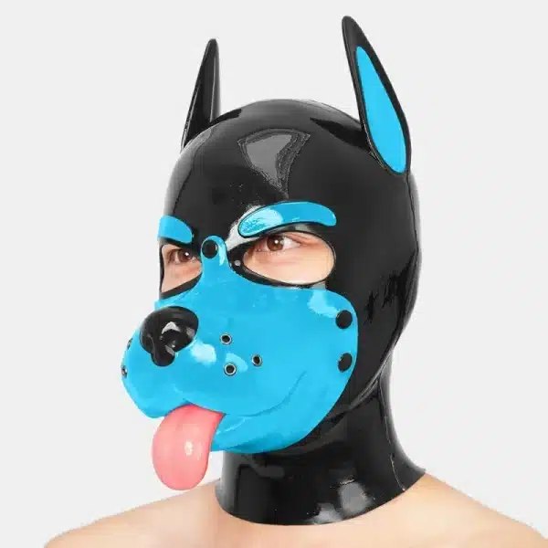 Slilicone Muzzle Puppy Mask With Sticking Tongue (14)