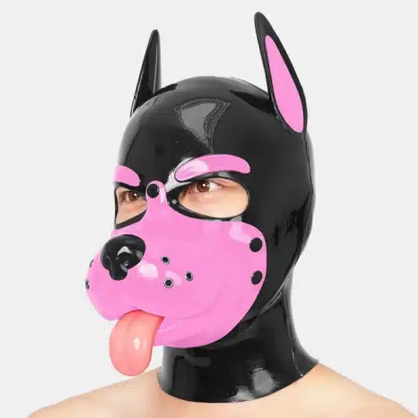 Slilicone Muzzle Puppy Mask With Sticking Tongue (16)