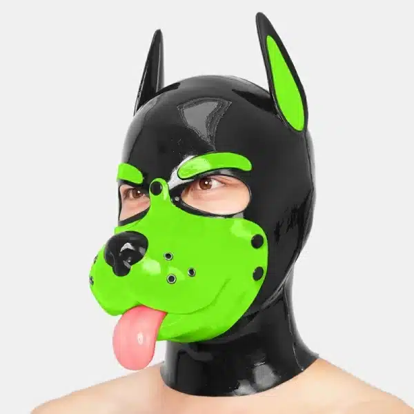 Slilicone Muzzle Puppy Mask With Sticking Tongue (17)