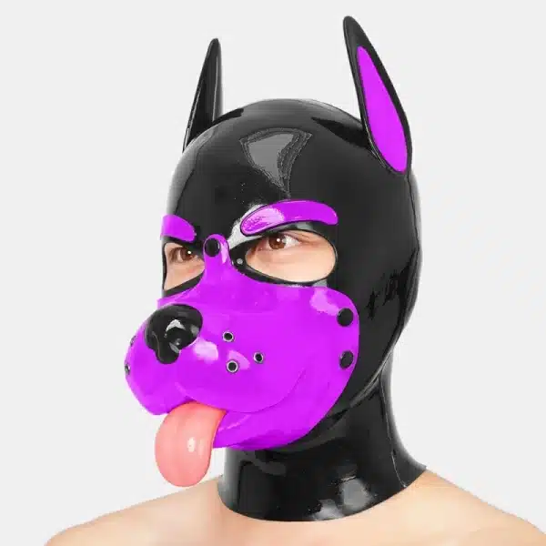 Slilicone Muzzle Puppy Mask With Sticking Tongue (18)