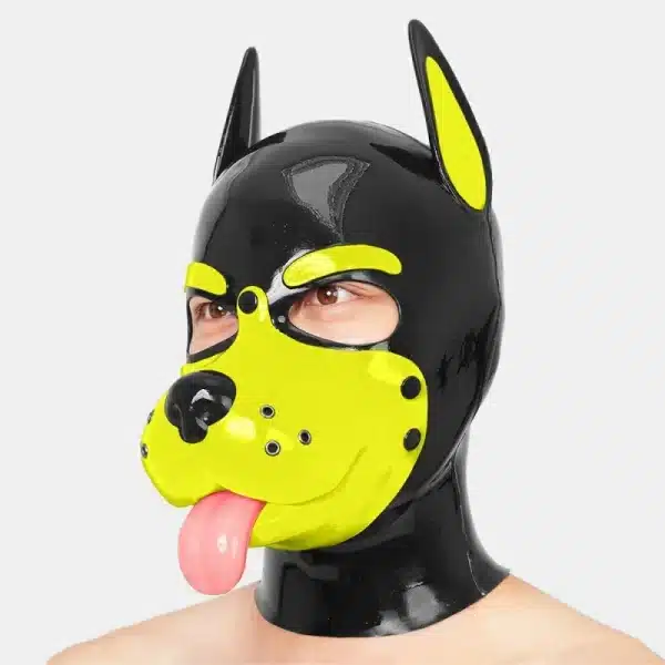 Slilicone Muzzle Puppy Mask With Sticking Tongue (19)
