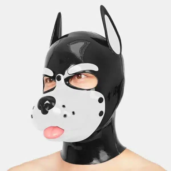 Slilicone Muzzle Puppy Mask With Sticking Tongue (21)