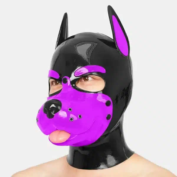 Slilicone Muzzle Puppy Mask With Sticking Tongue (28)