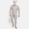 Transparent Silicone Lock Puppy Drone & Crotch Bulge Suit (1)