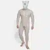 Transparent Silicone Lock Puppy Drone & Crotch Bulge Suit (3)