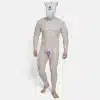 Transparent Silicone Lock Puppy Drone & Crotch Bulge Suit (5)