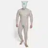 Transparent Silicone Lock Puppy Drone & Crotch Bulge Suit (6)