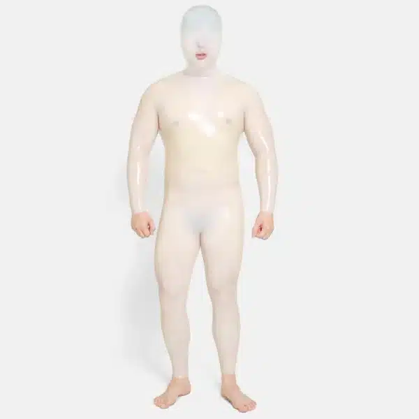 Transparent Silicone blind headgear & Neck-entry Suit (1)