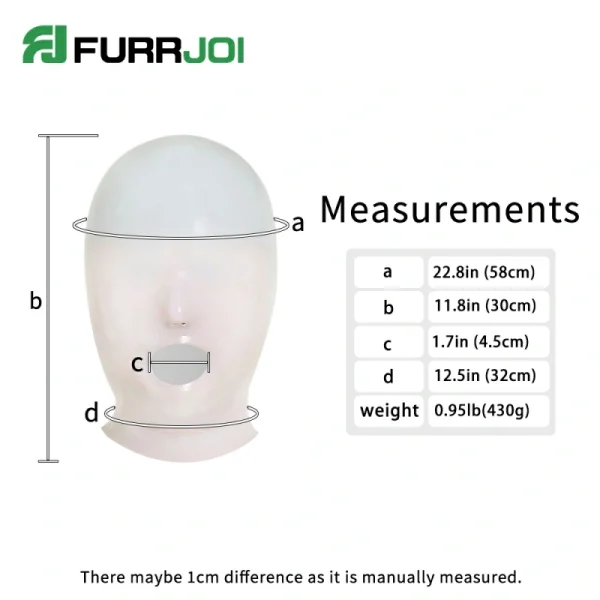 Transparent Silicone blind headgear & Neck-entry Suit (5)